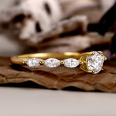 LUNA Four-Prong round brilliant cut Proposal Ring